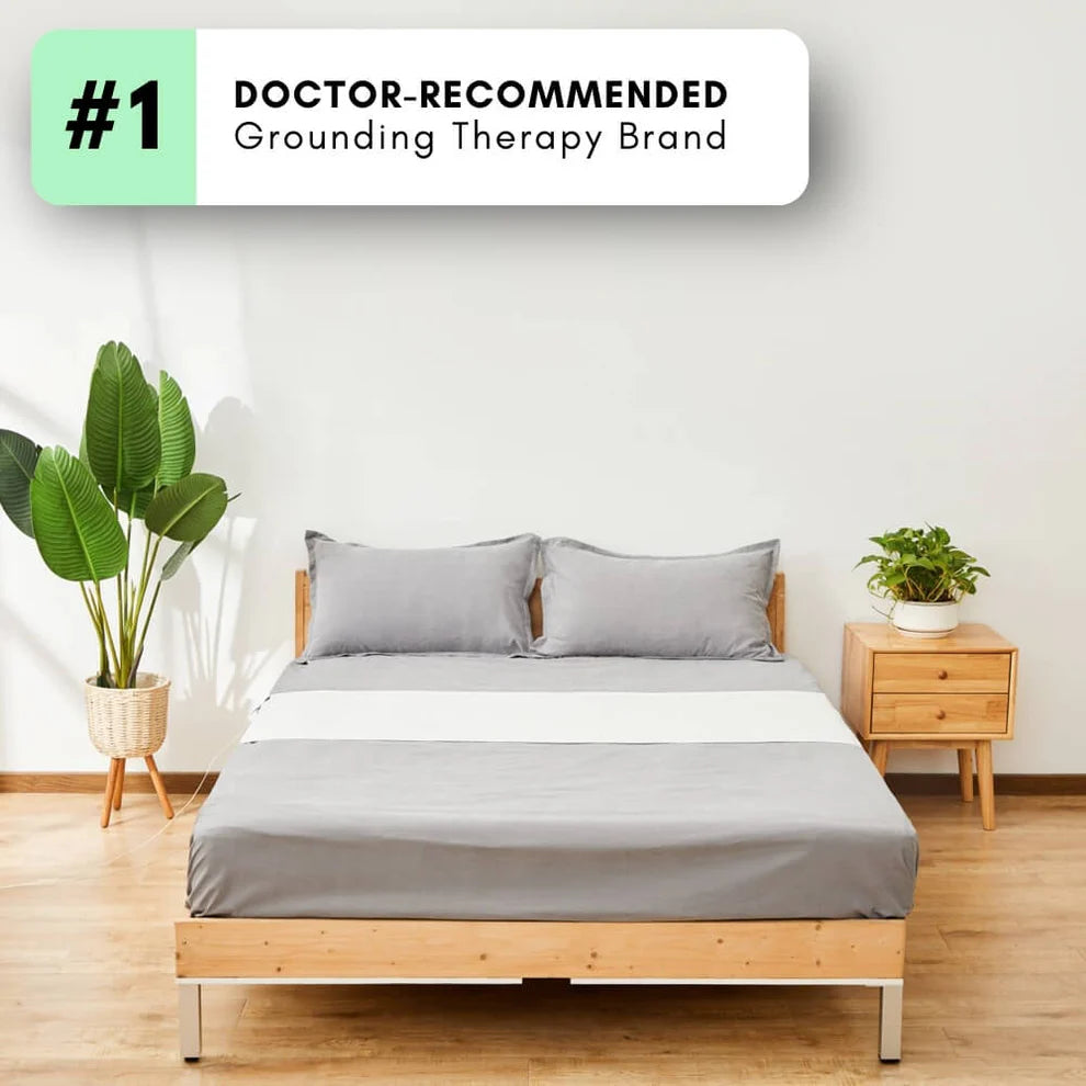 GroundingWellness™ Bedsheet - Better Sleep, Less Pain.