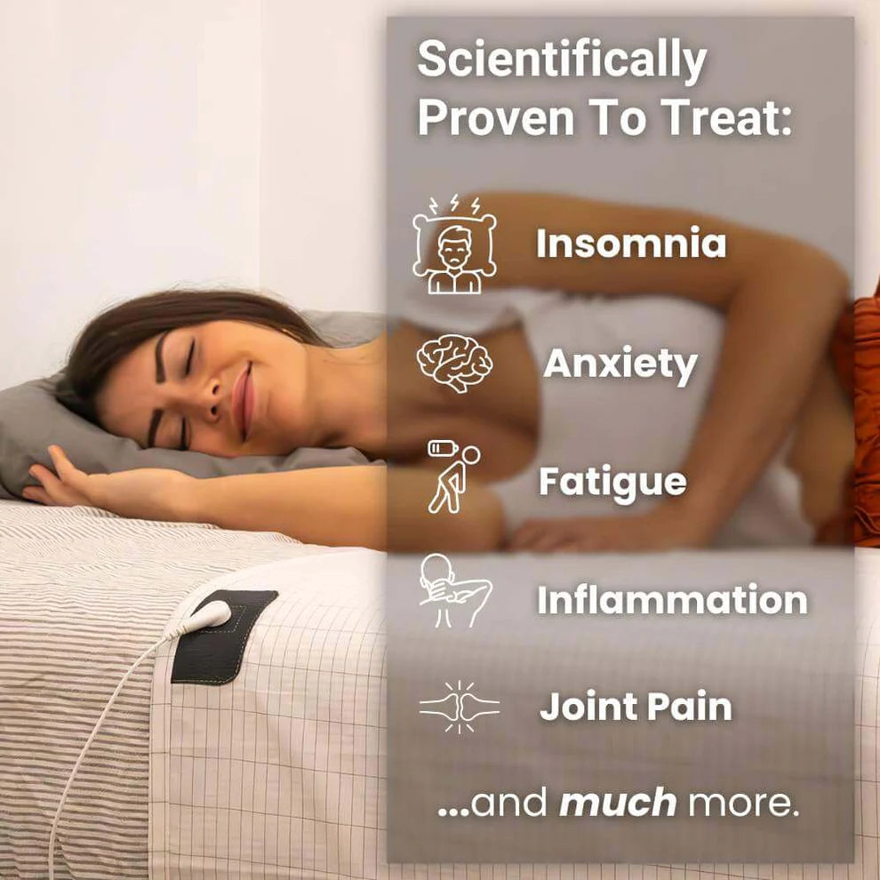 GroundingWellness™ Bedsheet - Better Sleep, Less Pain.